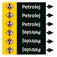 Značení potrubí, petrolej